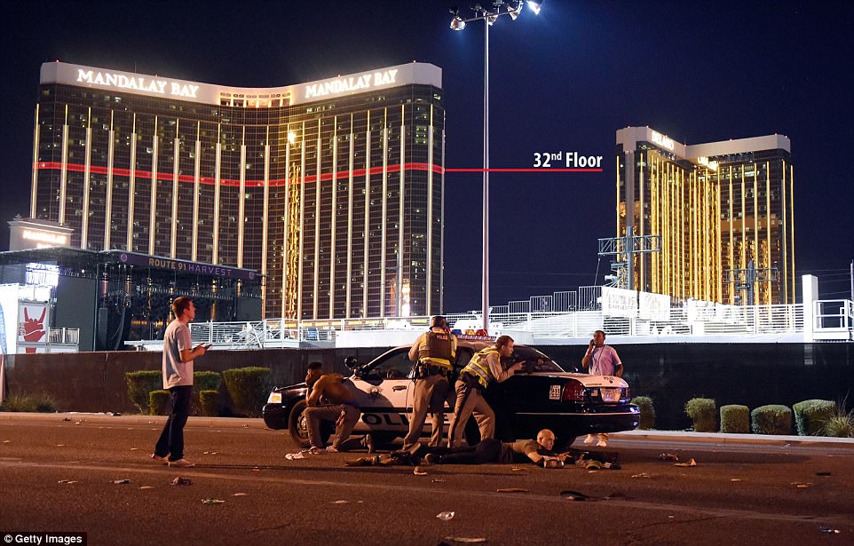 2017 mass shooting originating from Mandalay Bay hotel room photo 2