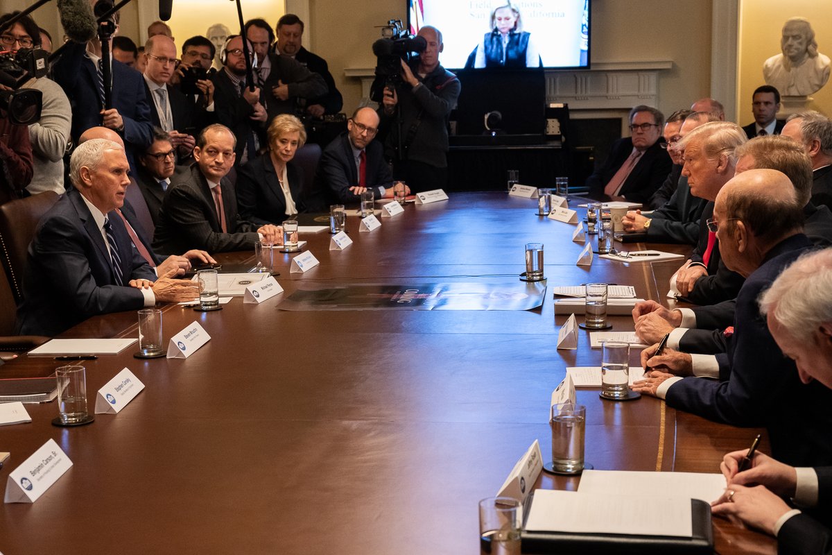 President Trump Holds First Cabinet Meeting of 2019 - Full Media ...