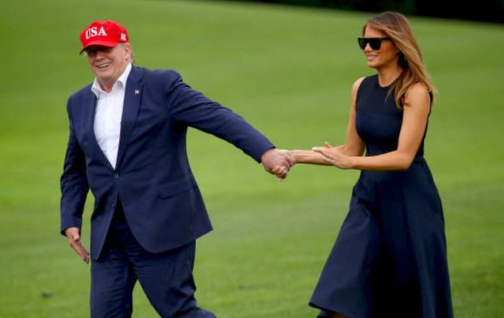 President Trump and First Lady Melania Return to White House... - The ...