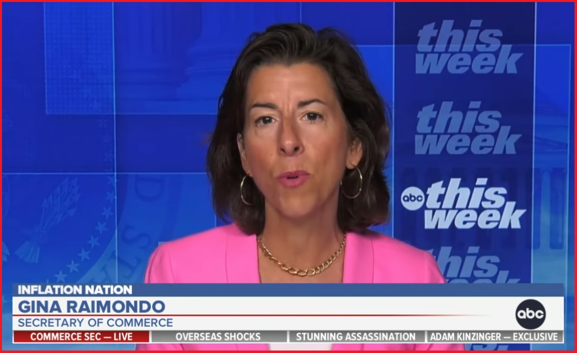 Sunday Talks, Stunningly Disconnected Commerce Secretary Gina Raimondo ...