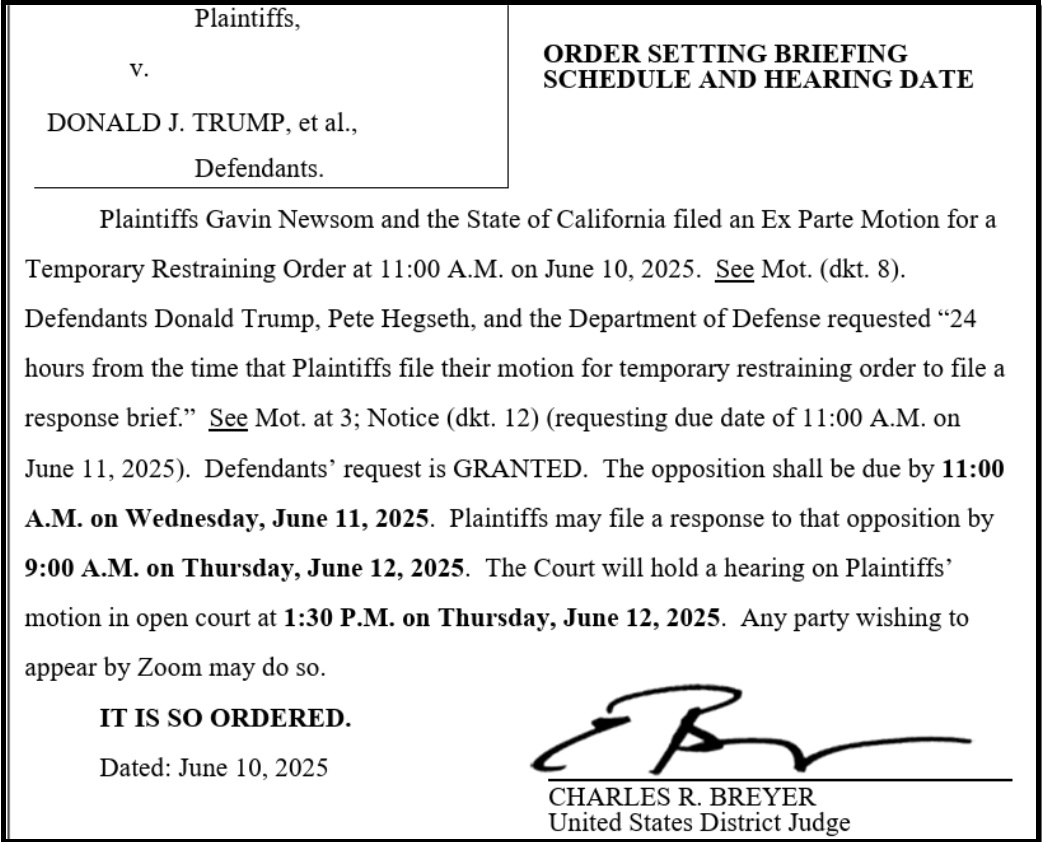 NextImg:Federal Judge Rejects Gavin Newsom Request for Immediate Temporary Restraining Order - The Last Refuge