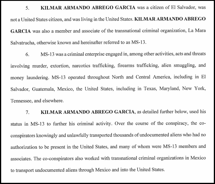 NextImg:Kilmar Abrego Garcia Back in U.S. Custody to Face Charges of Human Smuggling Operations - The Last Refuge