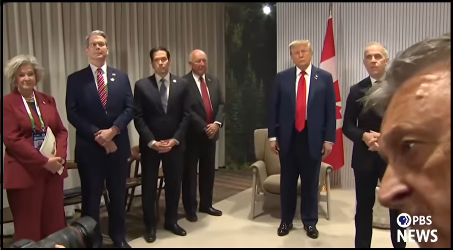 NextImg:President Trump Delivers Remarks With Prime Minister Mark Carney at Beginning of G7 Assembly - The Last Refuge