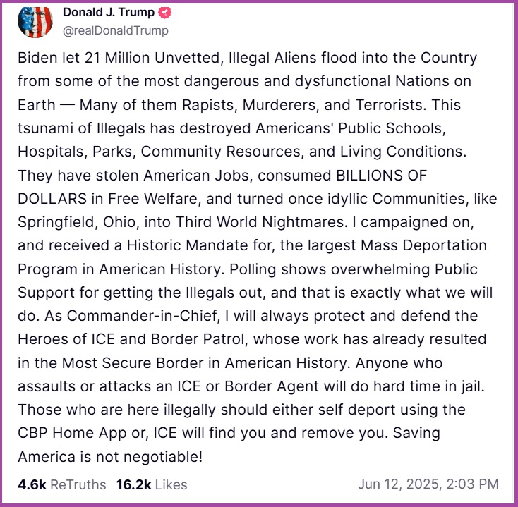 NextImg:President Trump Sends Two Messages on Ongoing Illegal Alien Removals - Criminal Aliens Must be Aggressively Removed, and Non-Criminal Alien Workers May Get Leniency - The Last Refuge