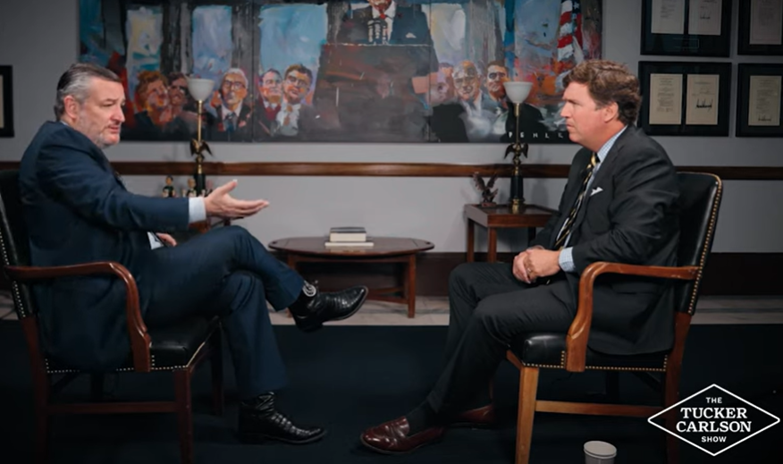 NextImg:Tucker Carlson Debates Senator Ted Cruz on Israel and Foreign Policy - The Last Refuge