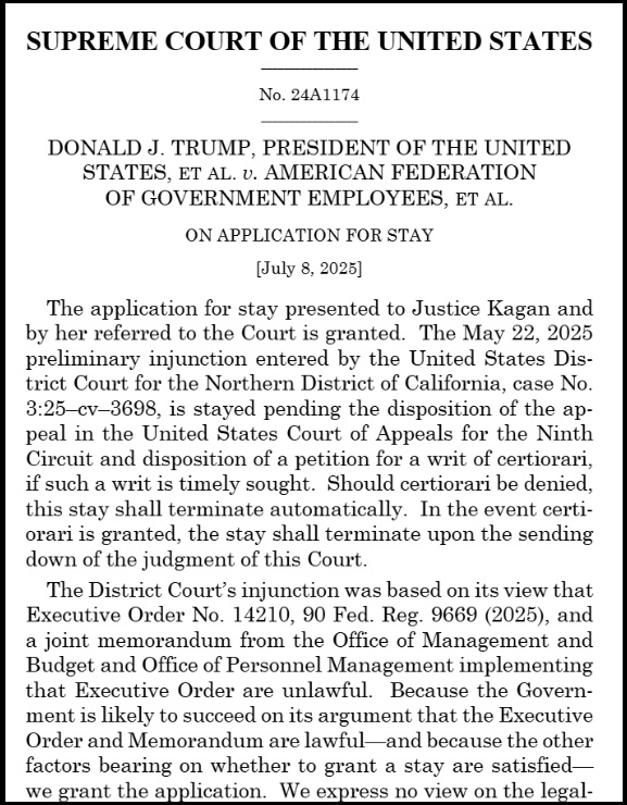 NextImg:Supreme Court Green Lights Trump Administration Plan to Downsize Government and Shrink Payroll - The Last Refuge