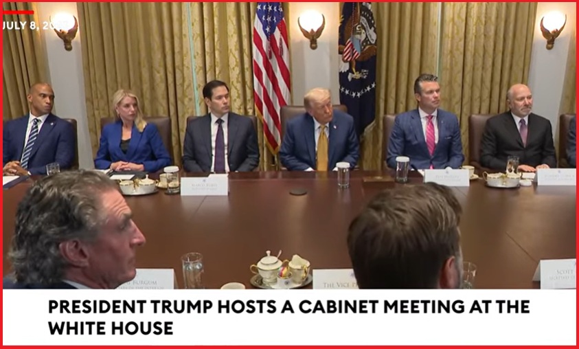 NextImg:President Trump Hosts Long Public Cabinet Meeting - Video - The Last Refuge