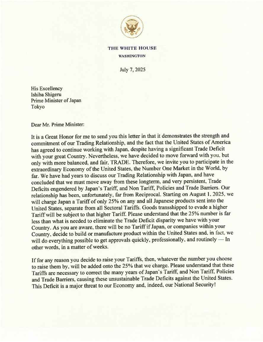 NextImg:President Trump Posts International Tariff Announcement Letters on Truth Social - The Last Refuge