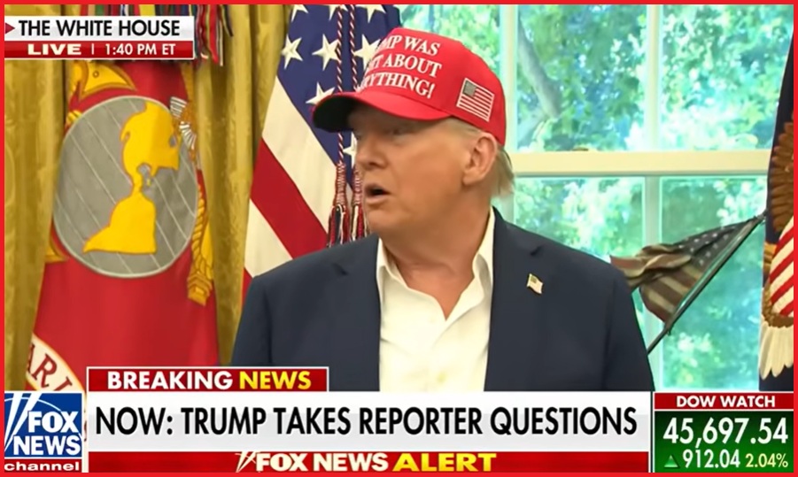 NextImg:When Questioned About Ukraine-Russia Intransigence, President Trump Says, "Maybe I do Nothing, and Say It's Your Fight" - The Last Refuge
