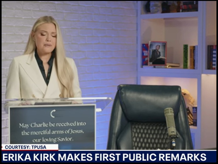 NextImg:Erika Kirk Delivers a Powerful Message in Public Remarks - The Last Refuge