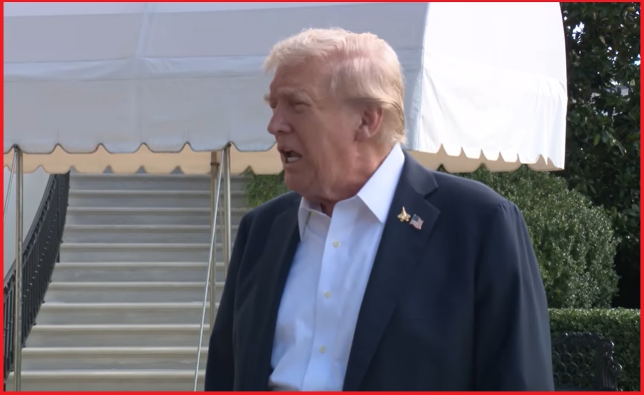 NextImg:Chopper Presser - President Holds an Impromptu Press Briefing as he Departs the White House - The Last Refuge