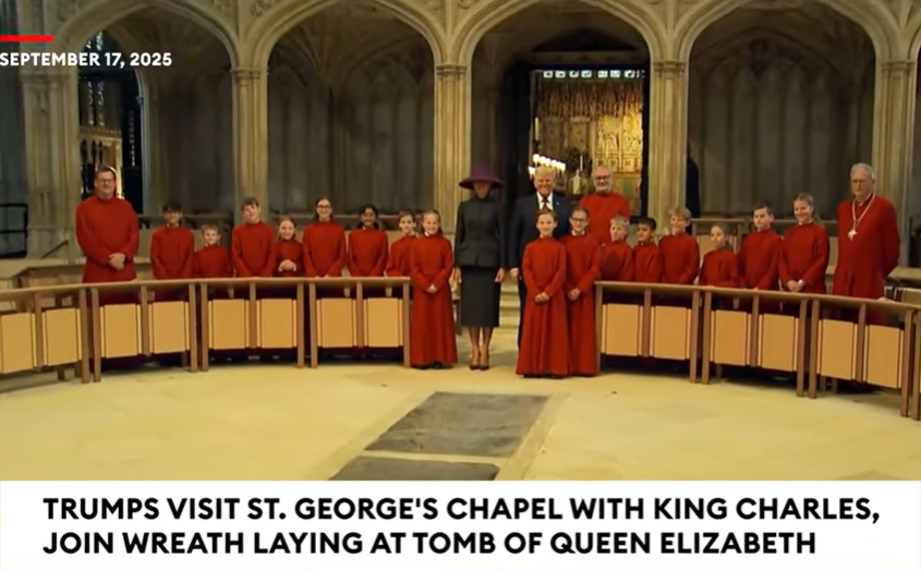 NextImg:President Trump and First Lady Melania Trump Visit St George Chapel - The Last Refuge