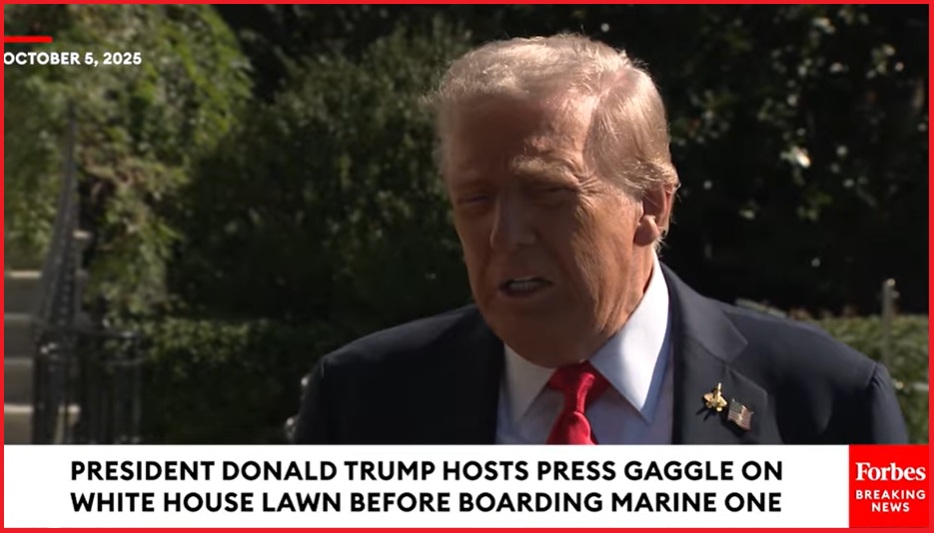 NextImg:Chopper Presser - President Trump Delivers Impromptu Remarks Departing the White House - The Last Refuge
