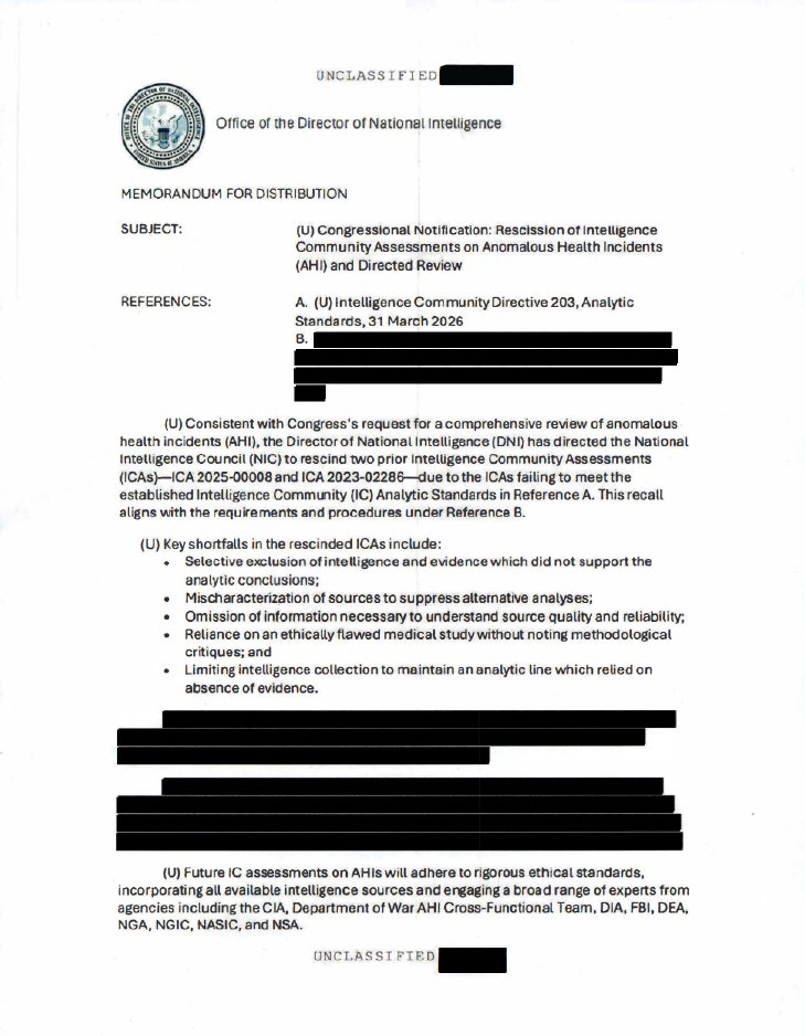 DNI Tulsi Gabbard (Aaron Lukas) Revokes Biden Era Assessments Created Inside Weaponized CIA Analyst System