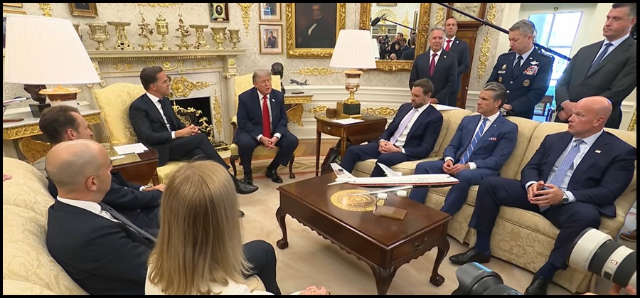 NATO General Secretary Mark Rutte Gives “Remain in NATO” Pitch to President Trump in White House